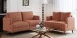 Weslin Corduroy Velvet 3 Seater Sofa In Peach Color