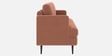 Weslin Corduroy Velvet 3 Seater Sofa In Peach Color