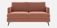 Weslin Corduroy Velvet 3 Seater Sofa In Peach Color
