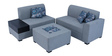 Wesson RHS Sectional Sofa with Ottoman in Grey Colour