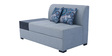 Wesson RHS Sectional Sofa with Ottoman in Grey Colour