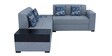 Wesson RHS Sectional Sofa with Ottoman in Grey Colour