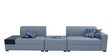 Wesson RHS Sectional Sofa with Ottoman in Grey Colour