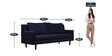 Westinge Fabric 3 Seater Sofa in Blue Colour