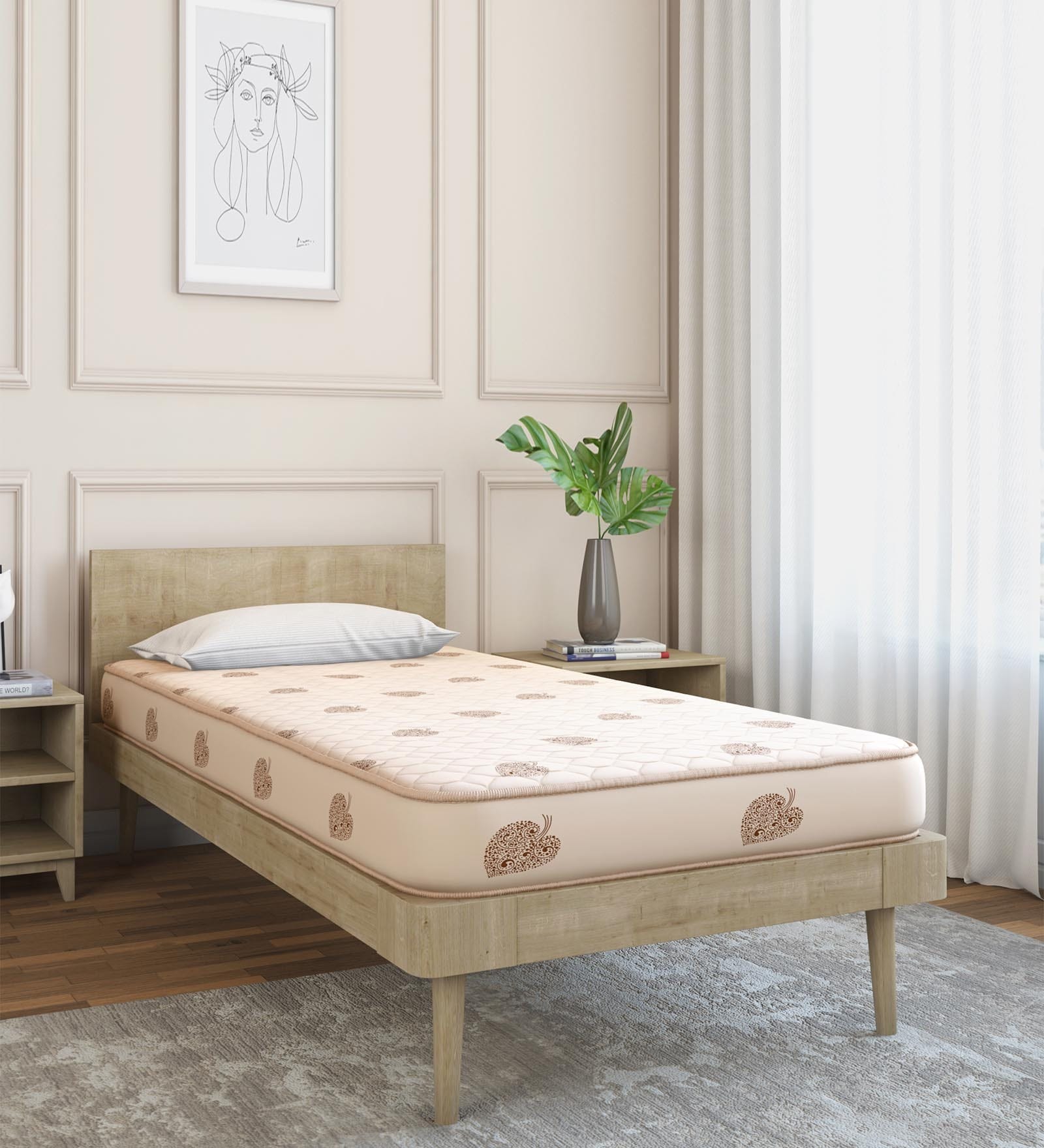 We Bond Rebonded Foam 5 Inch Reversible Single Size Mattress