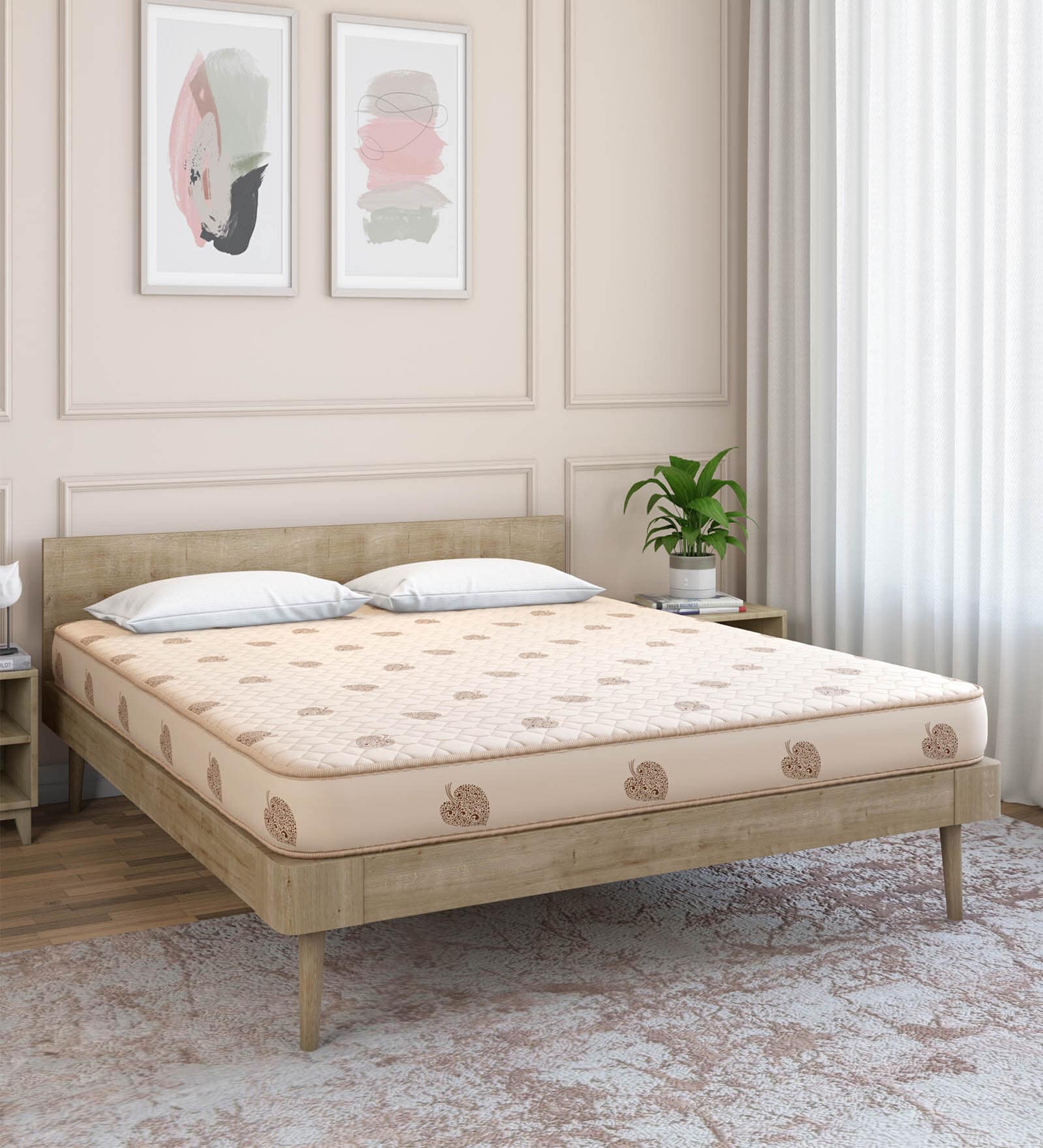 Buy We Bond Reversible Rebonded Foam 5 Inch Queen Size Mattress by Nilkamal Online Queen Size