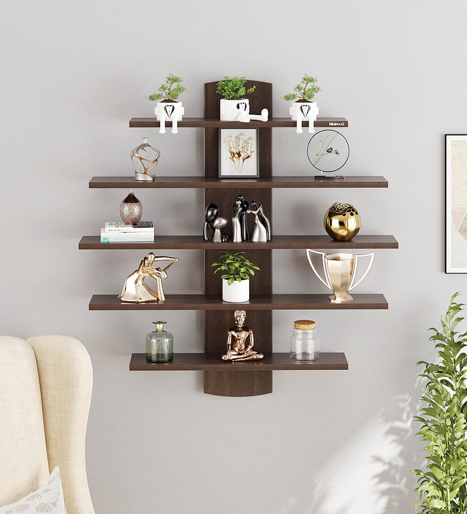 Buy Wenge Engineered Wood Caselle Floating Wall Shelf By Bluewud At 39 Off By Bluewud Pepperfry 0508