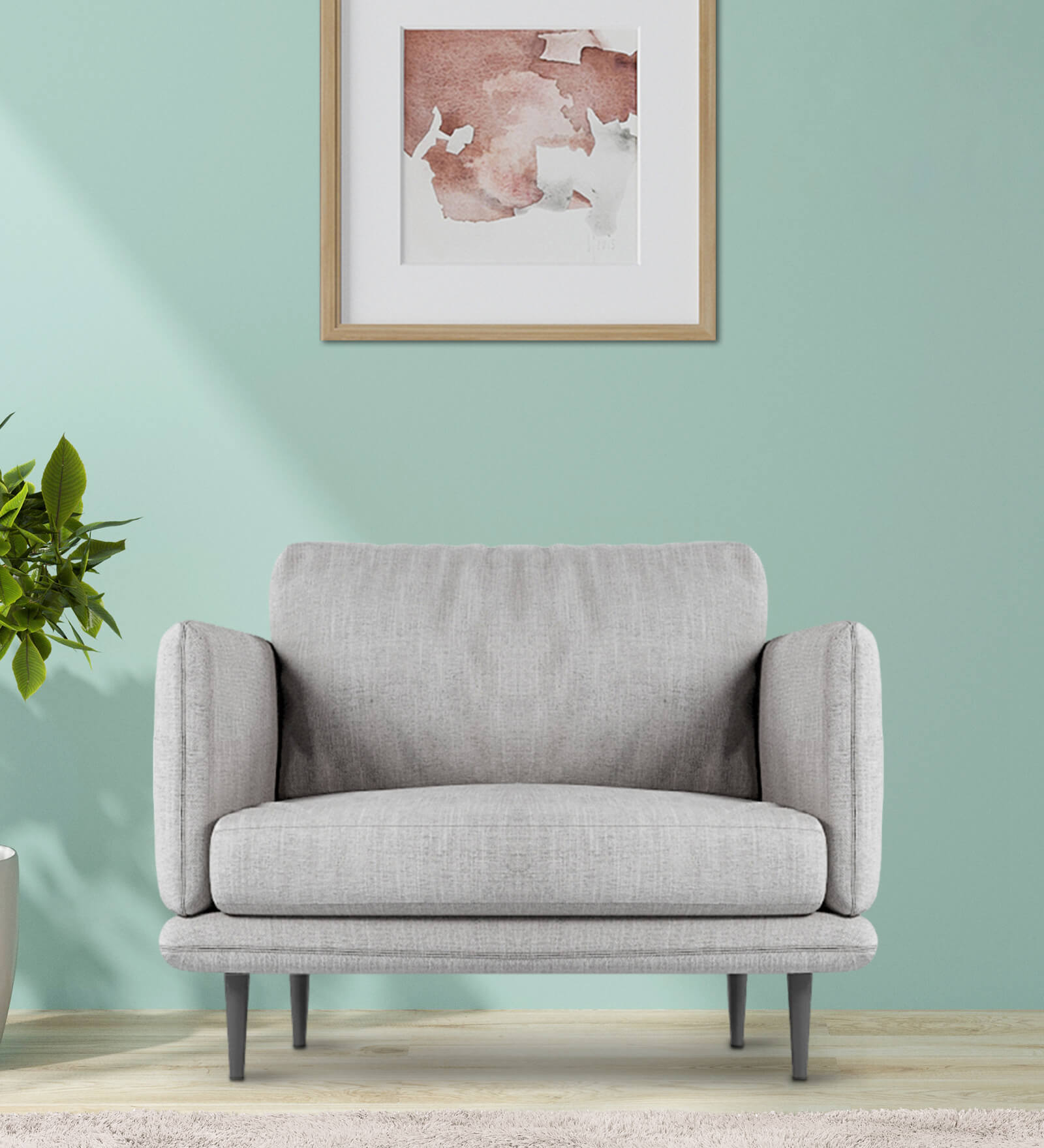 Weston Fabric 3 Seater Sofa in Off White Colour