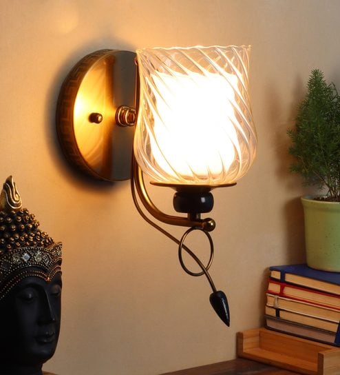 Weikiat Gold Metal Wall Light