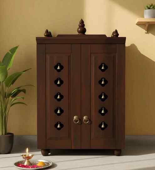 Wenge Divyana Pooja Mandir With Door