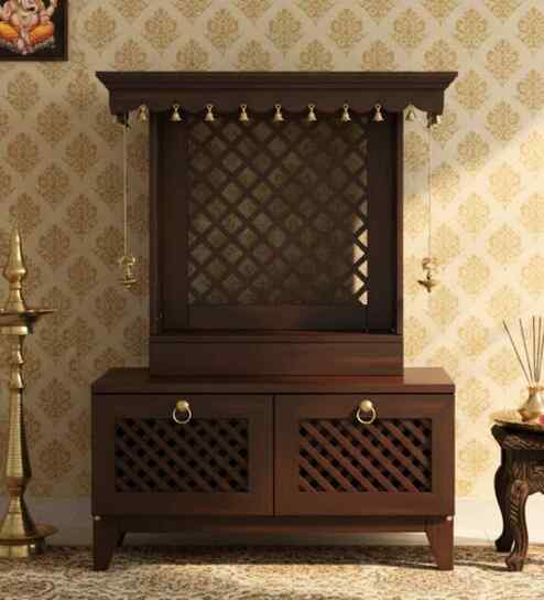 Wenge Pravaha Teak Wooden Mandir