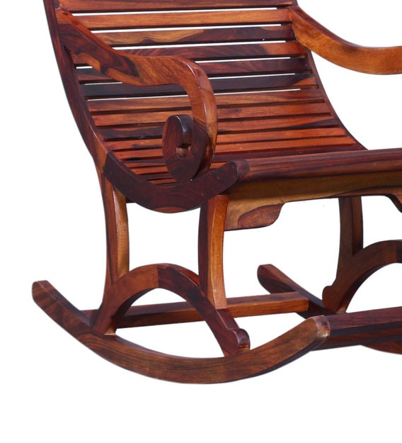 Buy Wellesley Solid Wood Rocking Chair in Honey Oak Finish Amberville