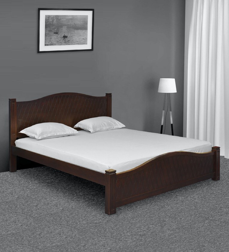 Buy Wellington King Size Bed in Wenge Finish by home Online