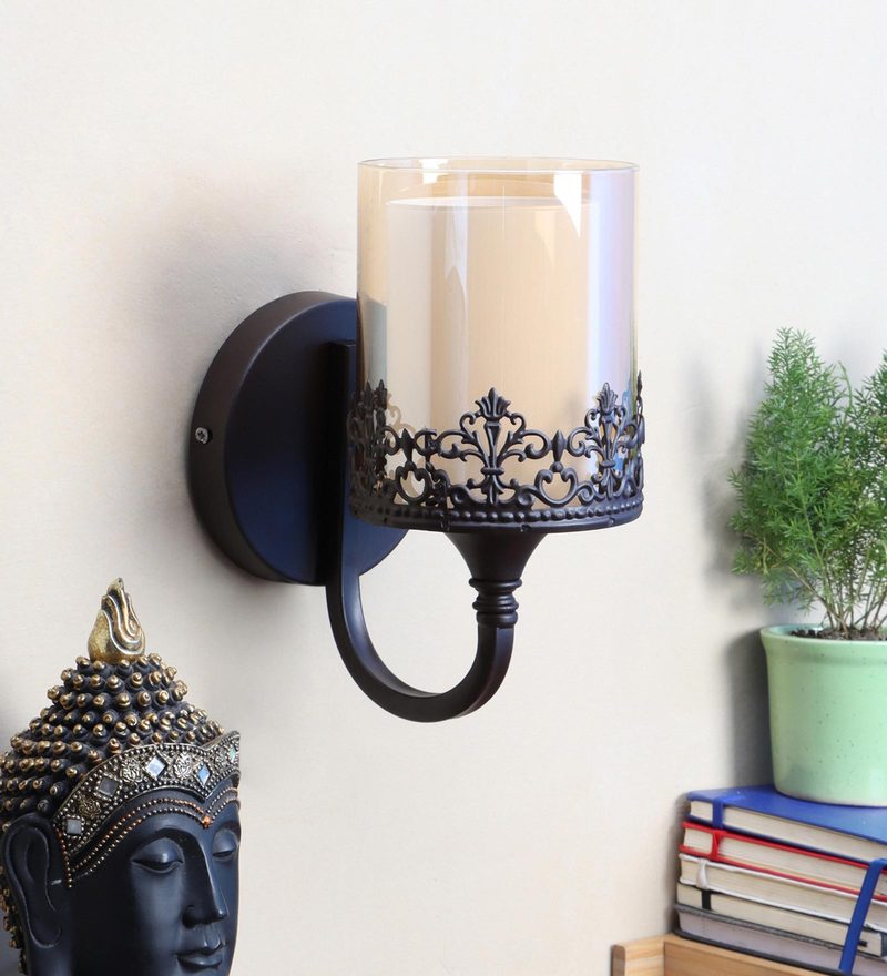 Buy Weikiat Black Metal Wall Light By Eliante By Jainsons Lights Online