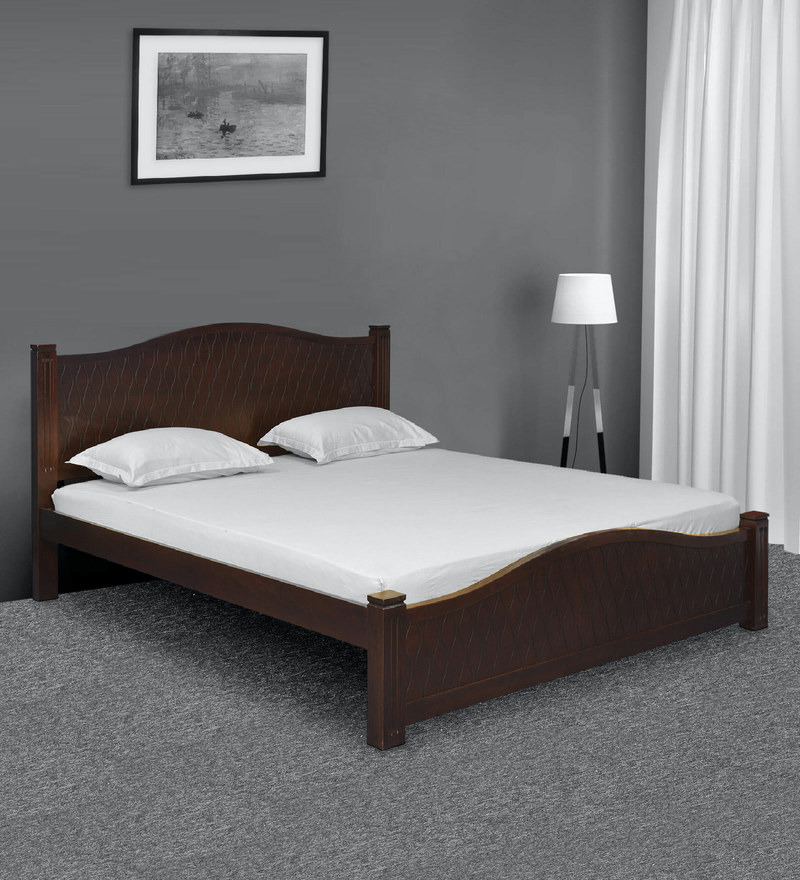 Buy Wellington King Size Bed in Wenge Finish by home Online