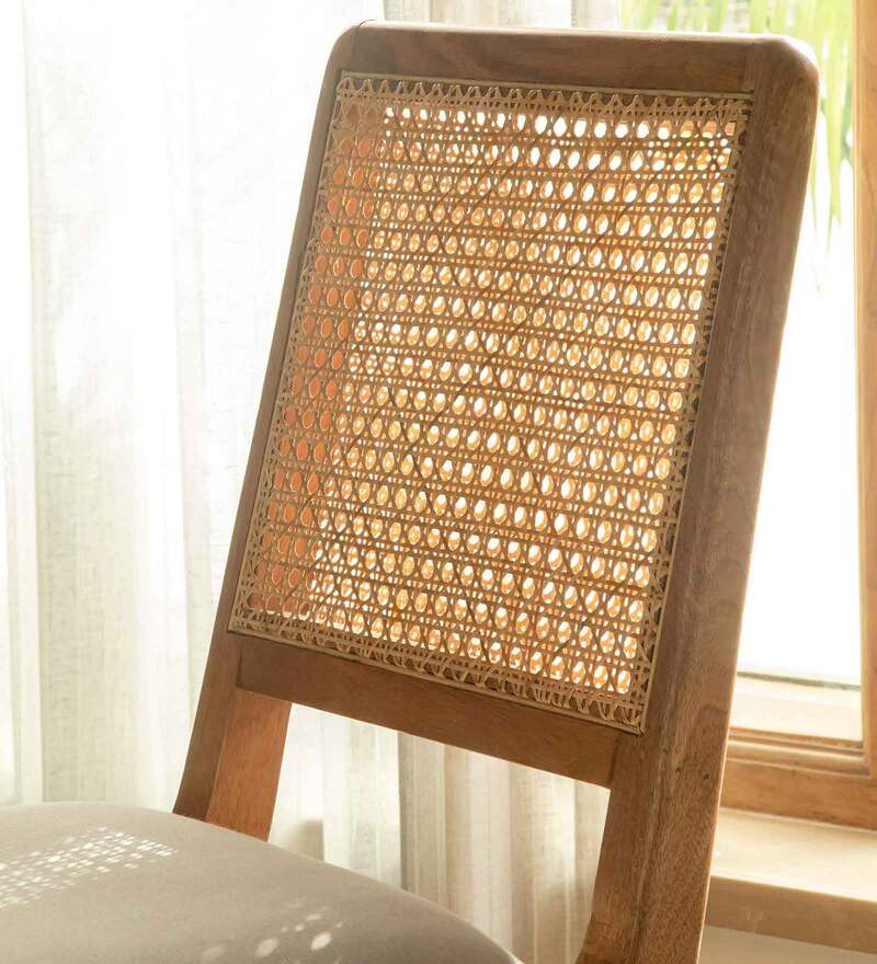 Buy West Village Cane Solid Wood Dining Chair In Natural Finish Online Contemporary Dining
