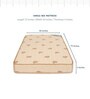 We Bond Single Size Dual Comfort Reversible Bonded Foam Mattress 72x36x5 inch