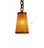 Decorative Bamboo Bell-Type Hanging Lamp (10 Inch)