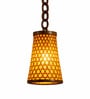 Decorative Bamboo Bell-Type Hanging Lamp (10 Inch)
