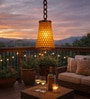 Decorative Bamboo Bell-Type Hanging Lamp (10 Inch)
