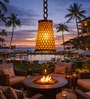 Decorative Bamboo Bell-Type Hanging Lamp (10 Inch)