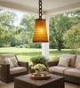 Decorative Bamboo Bell-Type Hanging Lamp (10 Inch)