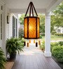 Handcrafted Bamboo Hanging Lantern   Hexagonal Design