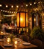 Handcrafted Bamboo Hanging Lantern   Hexagonal Design