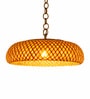 BHandcrafted Bamboo Pendant Lamp   Wide Lattice Design