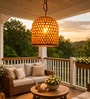 Handcrafted Bamboo Pendant Lamp   Woven Design