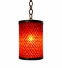 Handcrafted Bamboo Pendant Lamp   Cylindrical Multi Color Design
