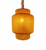 Handcrafted Bamboo Pendant Lamp   Cylindrical Patterned Three Step Design