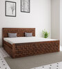 Weave King Side Drawer Storage Bed in Brown Colour