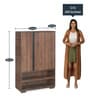 Webster 2 Door Shoe Cabinet In Wenge Finish