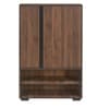 Webster 2 Door Shoe Cabinet In Wenge Finish
