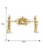 Wed On Palki Gold Brass Figurine