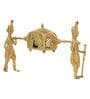Wed On Palki Gold Brass Figurine