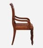 Carbis Leather Arm Chair In Brown Colour