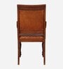 Carbis Leather Arm Chair In Brown Colour
