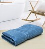 Blue Solid 500 GSM Cotton Bath Towel