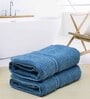 Blue Solid 500 GSM Cotton Hand Towels (Set of 2)