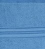 Blue Solid 500 GSM Cotton Hand Towels (Set of 2)