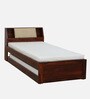 Wedohl Sheesham Wood Single Bed With Trundle In Honey Oak Finish