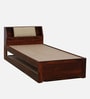 Wedohl Sheesham Wood Single Bed With Trundle In Honey Oak Finish