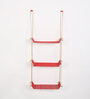 Weebill Galvanized Iron Floating Wall Shelf in Red Colour