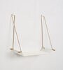 Weebill Galvanized Iron Floating Wall Shelf in White Colour