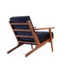 Wegner Fabric Armchair in Exotic Teak & Imperial Navy Colour