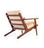 Wegner Fabric Armchair in Exotic Teak & Sunwashed Sand Colour