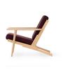 Wegner Fabric Armchair in Nordic Ash & Royal Mulberry Colour