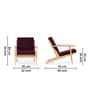 Wegner Fabric Armchair in Nordic Ash & Royal Mulberry Colour Wegner Fabric Armchair in Nordic Ash & Royal Mulberry Colour